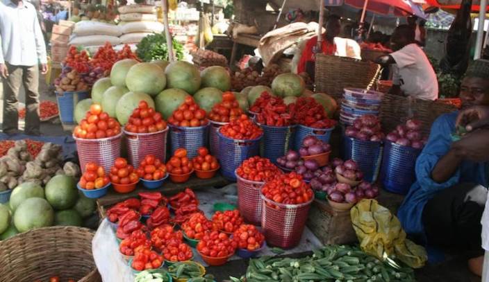 Food market in lagos